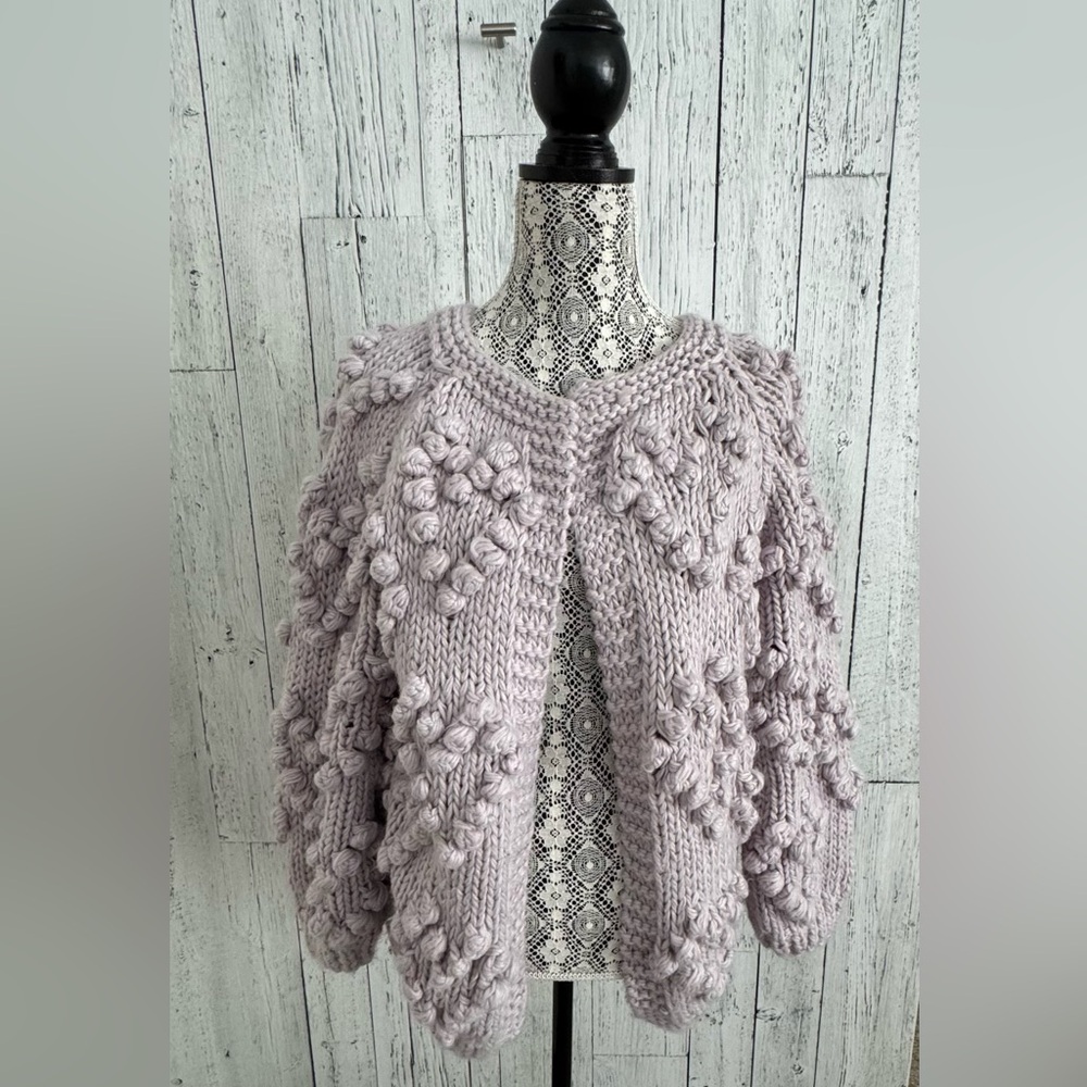 Chicwish Knit Your Love Lilac Cardigan Sweater